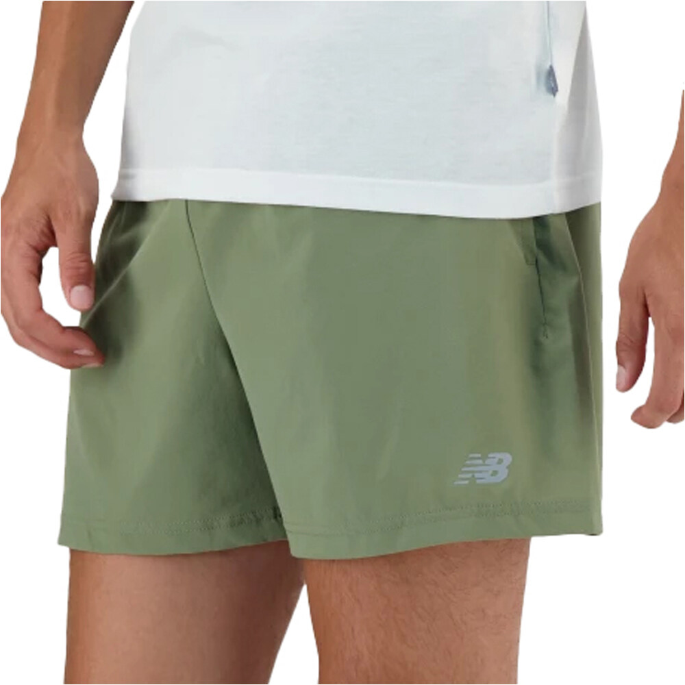 New Balance pantaloneta técnica hombre New Balance  Short 5 Inch Brief vista detalle