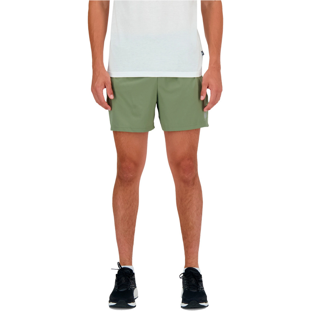 New Balance pantaloneta técnica hombre New Balance  Short 5 Inch Brief vista frontal