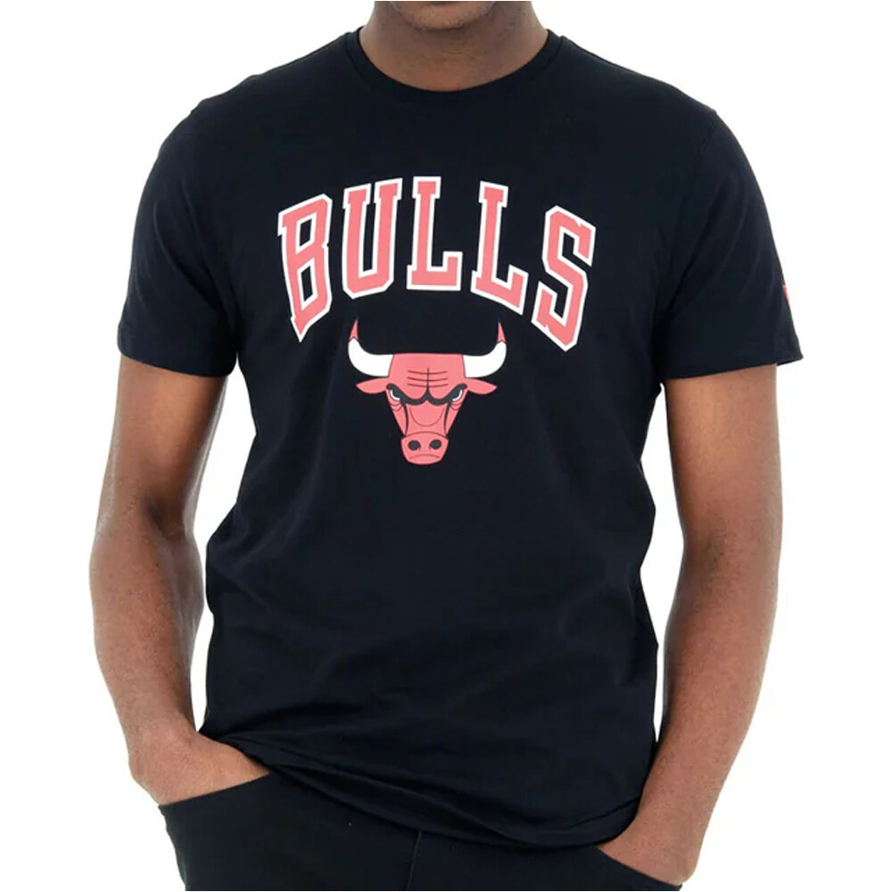 New Era camiseta baloncesto CHICAGO BULLS TEE vista frontal