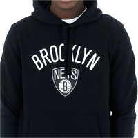 New Era sudadera baloncesto BROOKLYN NETS HOODY vista detalle