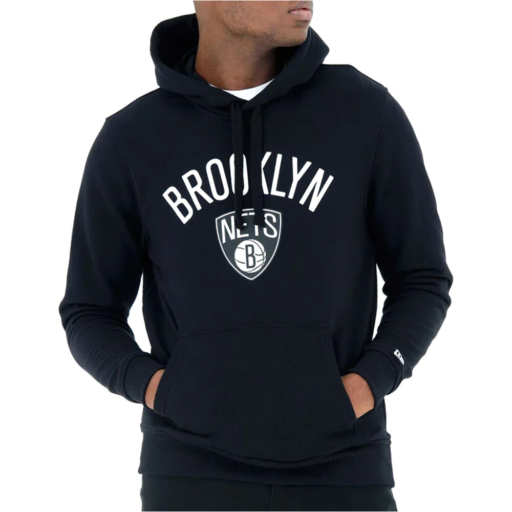 New Era sudadera baloncesto BROOKLYN NETS HOODY vista frontal