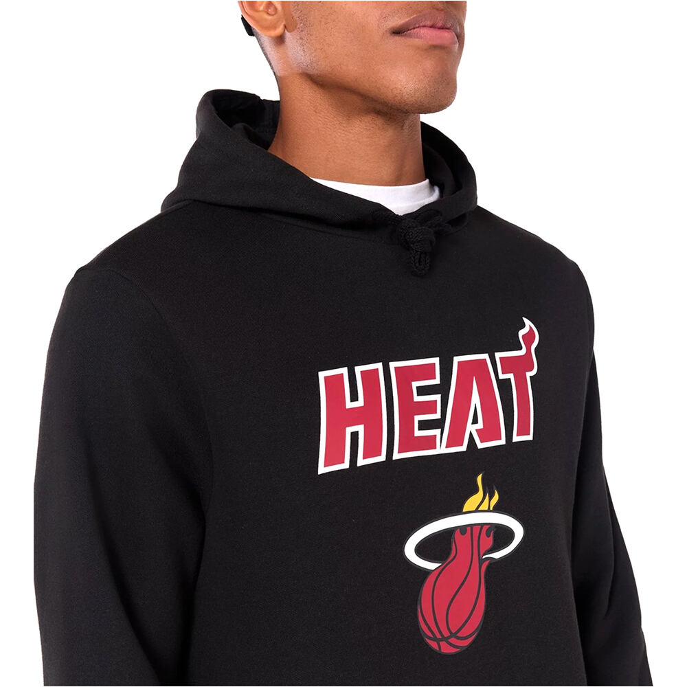 New Era sudadera baloncesto MIAMI HEAT HOODY vista detalle