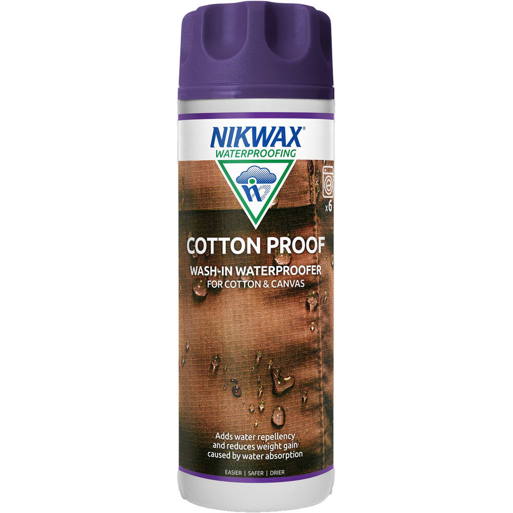 Nik Wax artículos limpieza montaña Cotton Proof -300 ml vista frontal