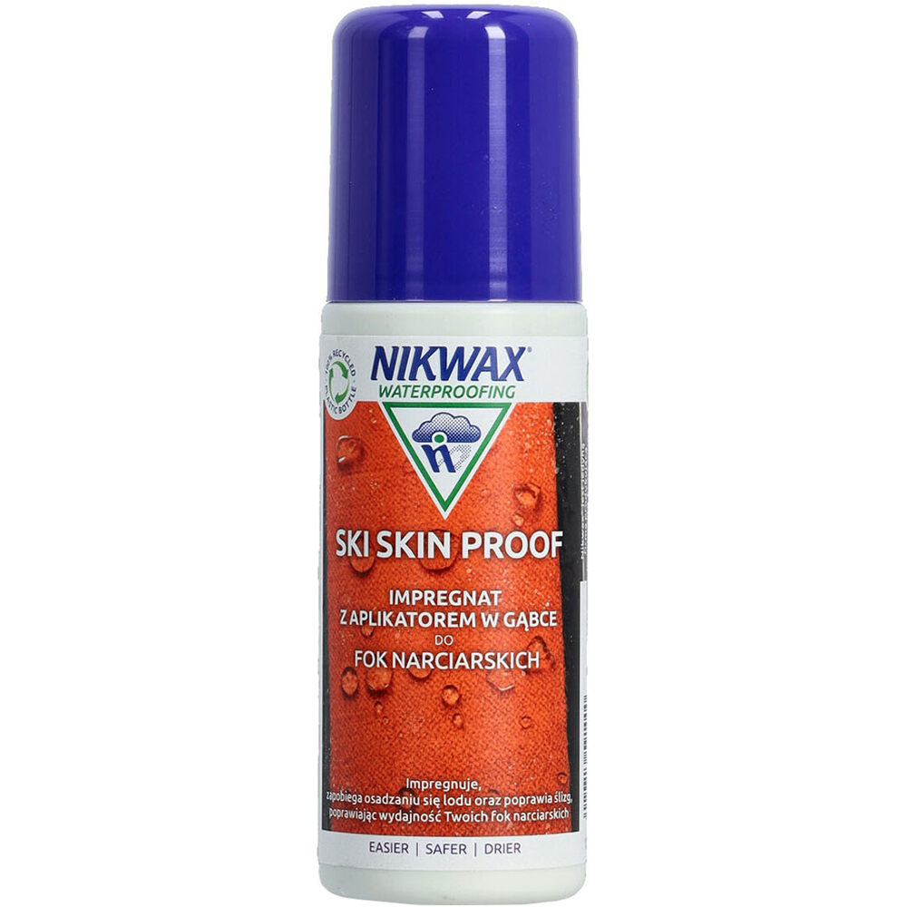 Nik Wax artículos limpieza montaña Ski Skin Proof -125 ml vista frontal