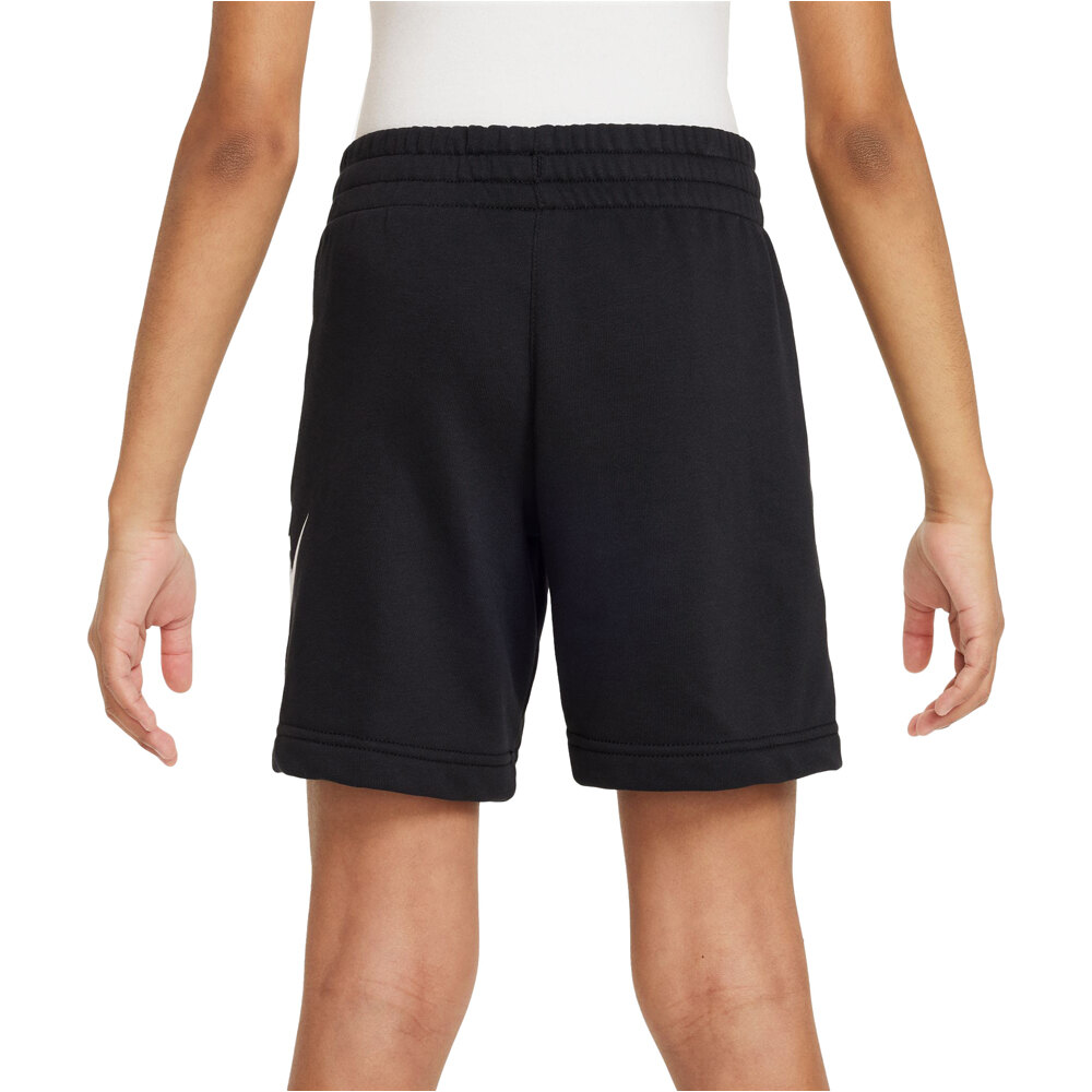 Nike bermuda niño K NSW CLUB FT SHORT HBR vista trasera