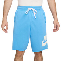 Nike bermudas hombre M NK CLUB ALUMNI HBR FT SHORT vista frontal