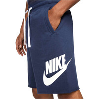 Nike bermudas hombre M NK CLUB ALUMNI HBR FT SHORT vista trasera