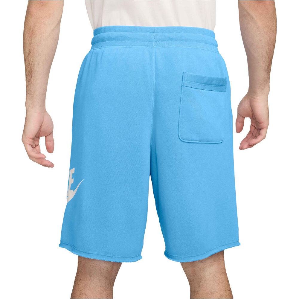 Nike bermudas hombre M NK CLUB ALUMNI HBR FT SHORT vista trasera