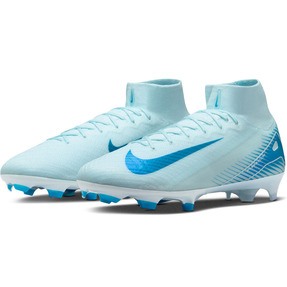 Nike botas de futbol cesped artificial MERCURIAL ZOOM SUPERFLY 10 ELITE FG GRAZ lateral interior