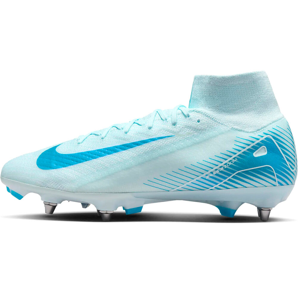 Nike botas de futbol cesped natural ZM SUPERFLY 10 ELITE SG-PRO lateral exterior