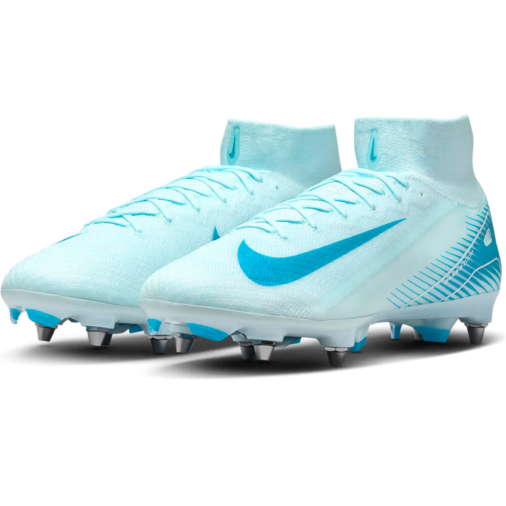 Nike botas de futbol cesped natural ZM SUPERFLY 10 ELITE SG-PRO lateral interior