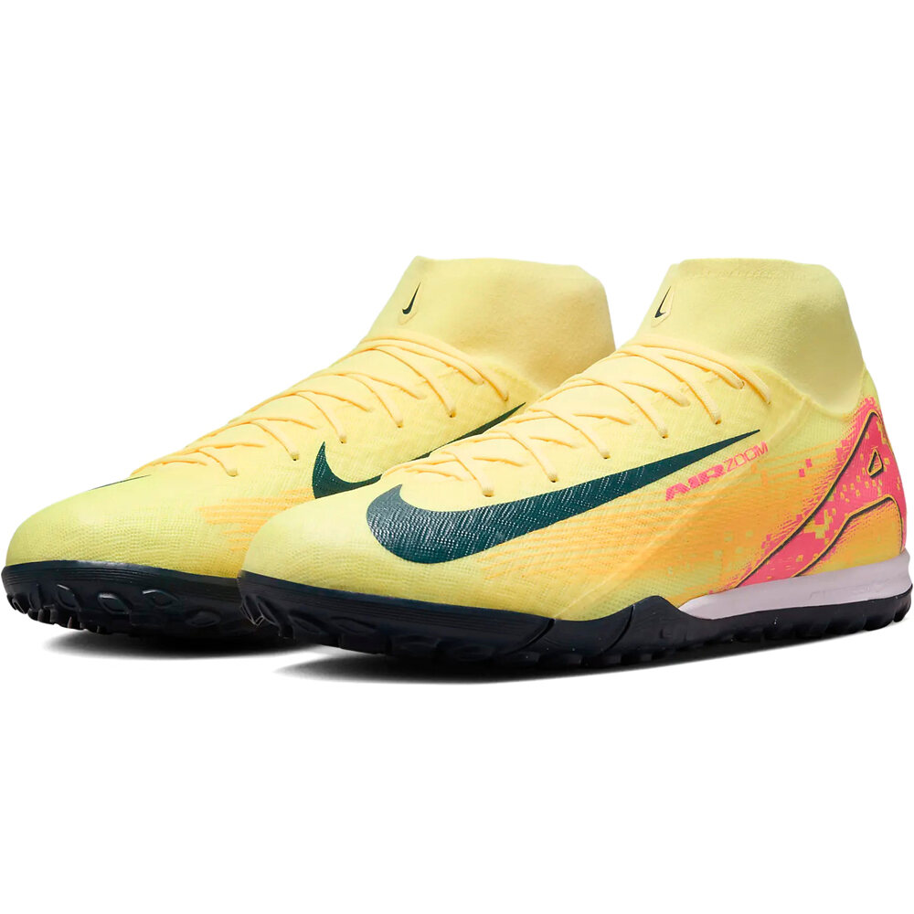 Nike botas de futbol multitaco y terreno duro ZM SUPERFLY 10 ACADEMY KM TF lateral interior