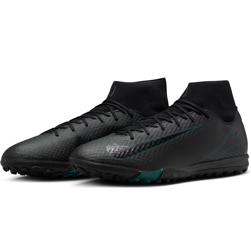 Nike botas de futbol multitaco y terreno duro ZM SUPERFLY 10 ACADEMY TF lateral interior