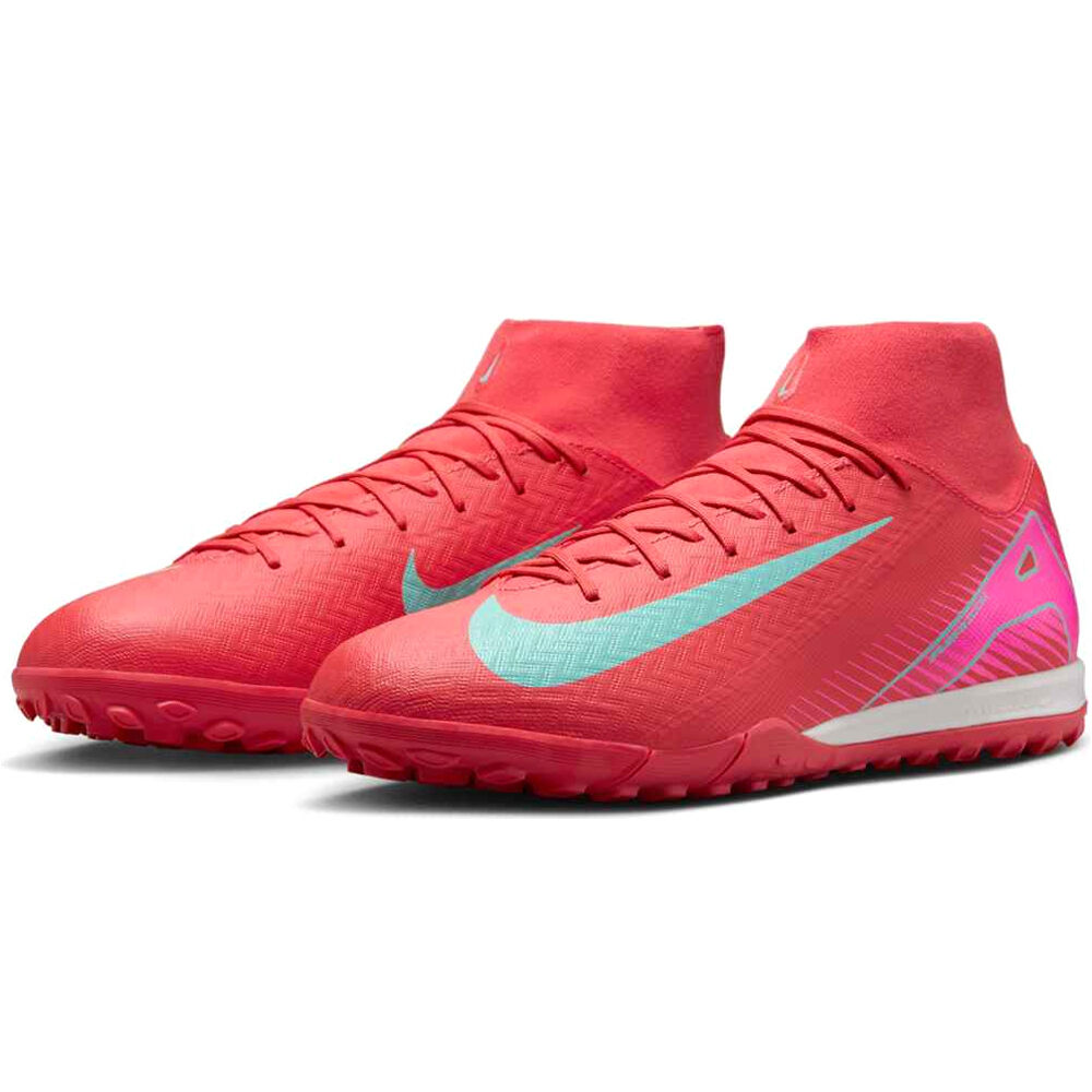 Nike botas de futbol multitaco y terreno duro ZM SUPERFLY 10 ACADEMY TF lateral interior