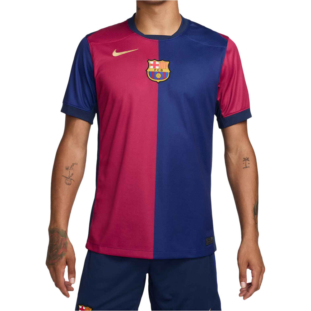 Nike camiseta de fútbol oficiales BARCELONA 25 M NK DF JSY SS STAD HM vista frontal