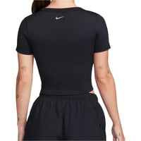 Nike camiseta entrenamiento manga corta mujer W NK ONE FITTED DF SS TOP vista trasera