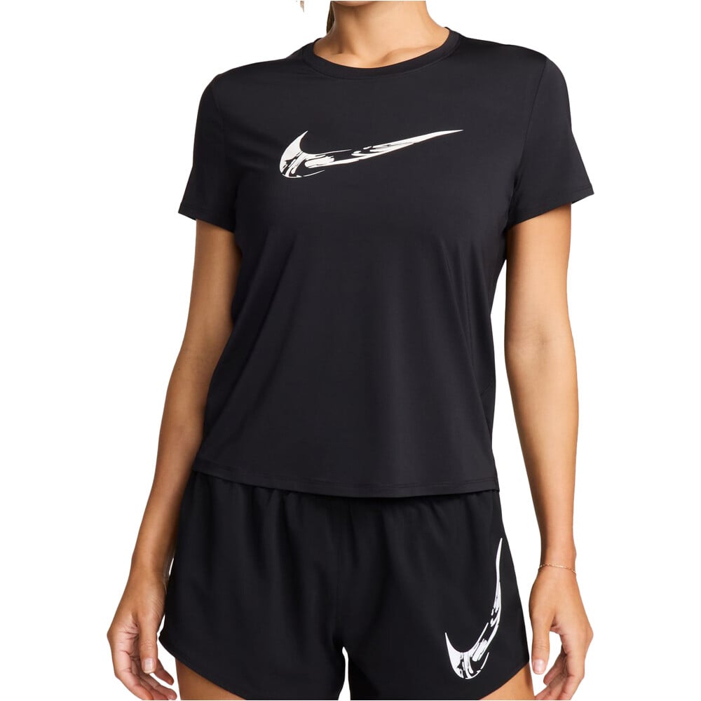 Nike camiseta entrenamiento manga corta mujer W NK ONE SWOOSH HBR DF SS TOP vista frontal