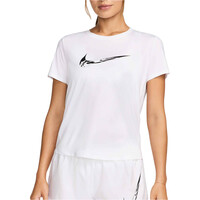 Nike camiseta entrenamiento manga corta mujer W NK ONE SWOOSH HBR DF SS TOP vista frontal