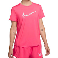 Nike camiseta entrenamiento manga corta mujer W NK ONE SWOOSH HBR DF SS TOP vista frontal