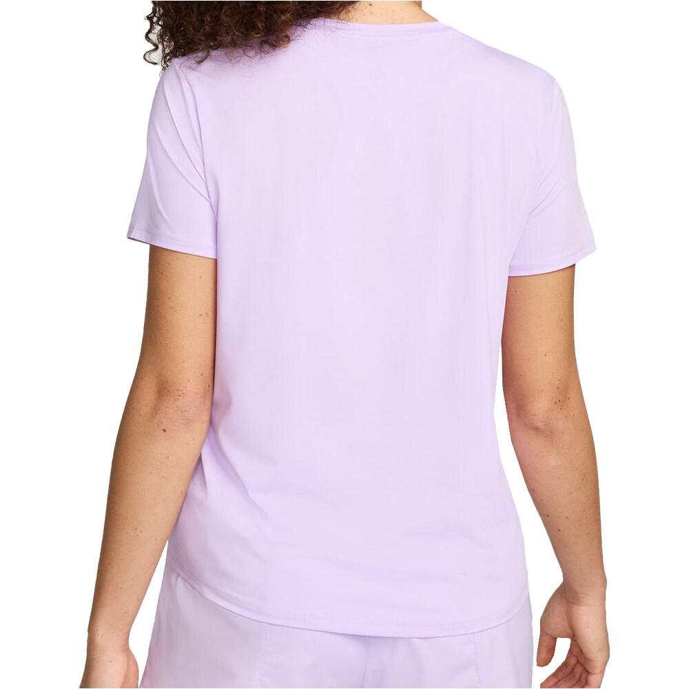 Nike camiseta entrenamiento manga corta mujer W NK ONE SWSH HBR DF SS TOP vista trasera