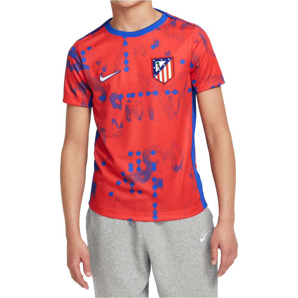 Nike camiseta entrenamiento niño AT.MADRID 25 YNK DF ACDPR SS TOP K PM vista frontal