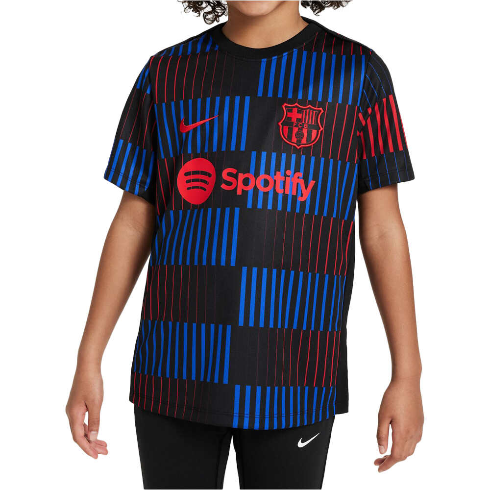 Nike camiseta entrenamiento niño BARCELONA 25 YNK DF ACDPR SS TOP K AWPM vista frontal