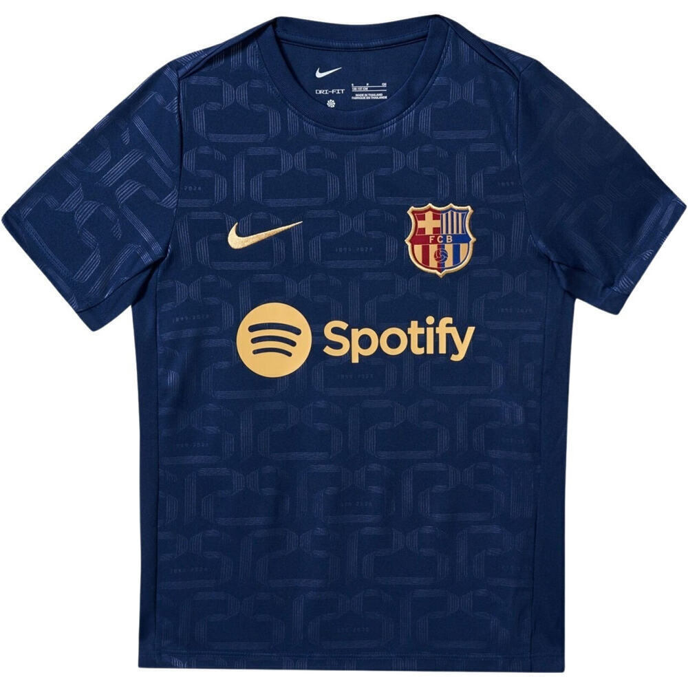 Nike camiseta entrenamiento niño BARCELONA 25 YNK DF ACDPR SS TOP K HMPM vista frontal