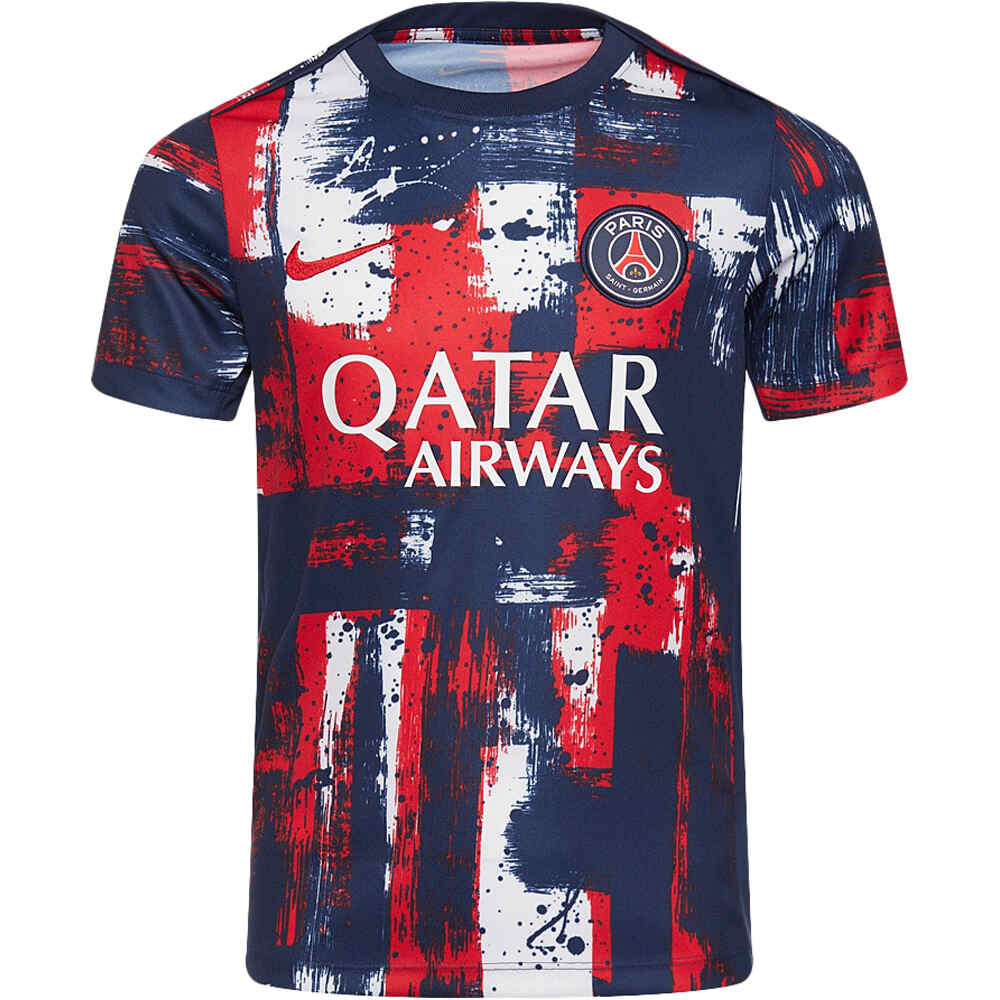 Nike camiseta entrenamiento niño PSG 25 YNK DF ACDPR SSTOP K HM PM vista frontal