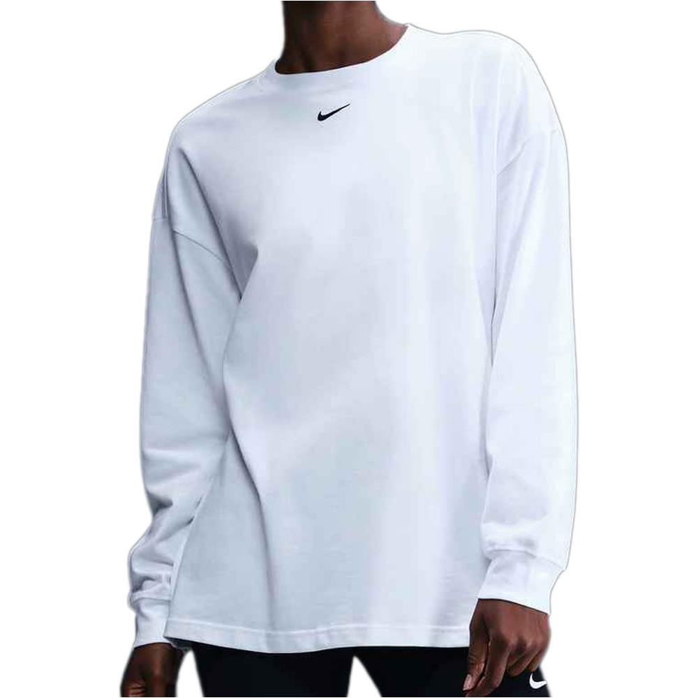 Nike camiseta manga corta mujer W NSW ESSNTL OS LS TEE vista frontal