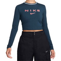 Nike camiseta manga larga mujer W NSW LS SLIM CRP TEE OC vista frontal