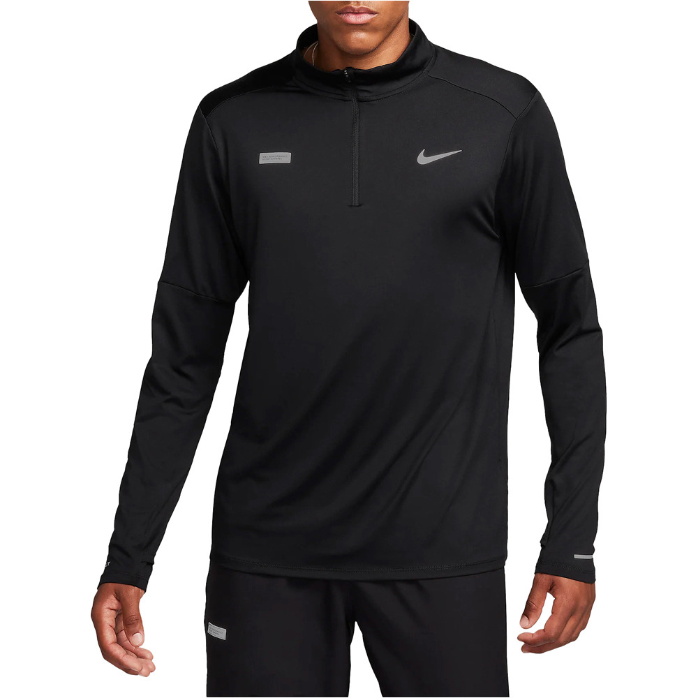 Nike camiseta técnica manga larga hombre M NK DF ELMNT TOP HZ FLASH HBR vista frontal