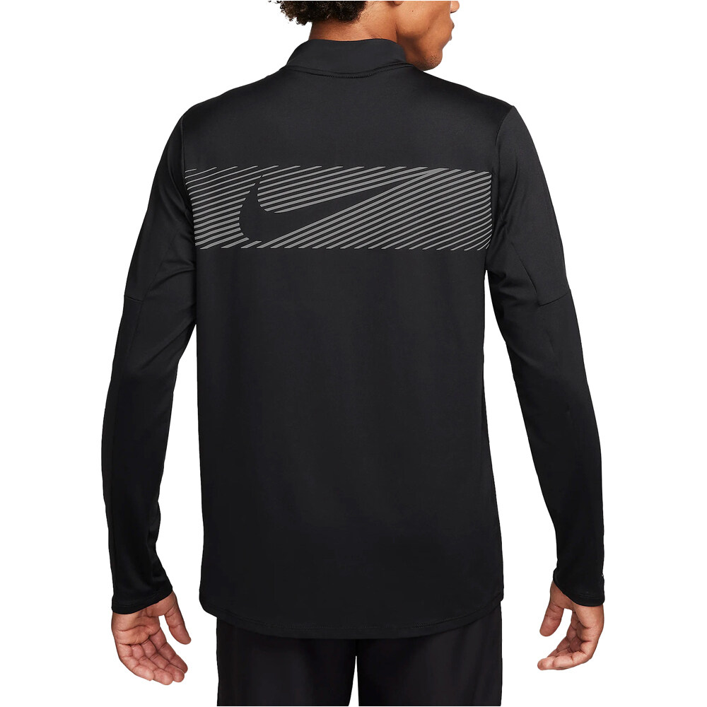 Nike camiseta técnica manga larga hombre M NK DF ELMNT TOP HZ FLASH HBR vista trasera