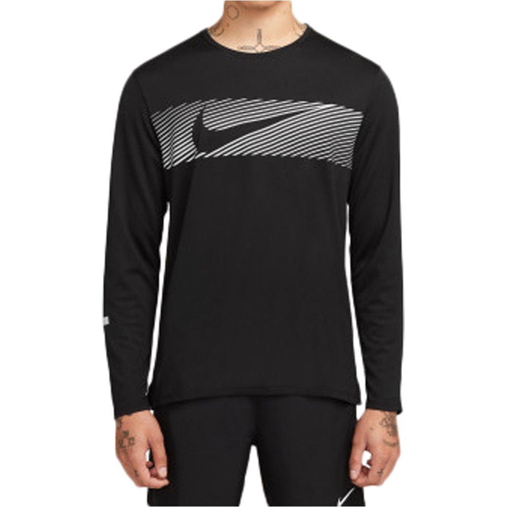 Nike camiseta técnica manga larga hombre M NK DF UV MILER TOP LS FLASH vista frontal