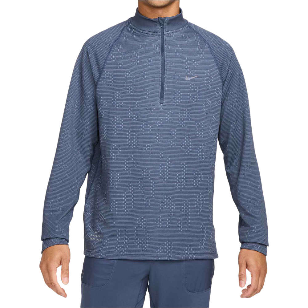 Nike camiseta técnica manga larga hombre M NK PINNACLE RPL RUN DIV HZ vista frontal