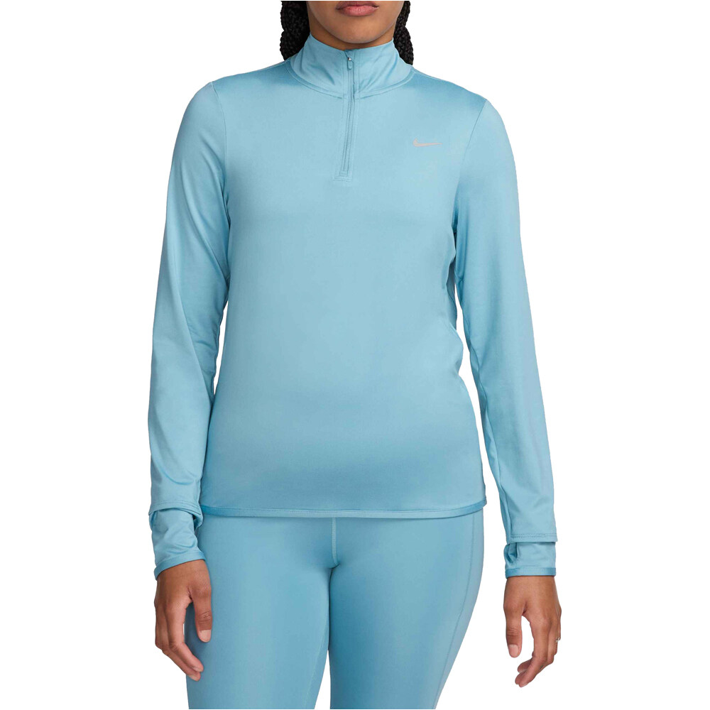 Nike camiseta técnica manga larga mujer W NK SWIFT ELMNT DF UV HZ TOP vista frontal