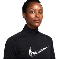 Nike camiseta técnica manga larga mujer W NK SWSH HBR HZ MID vista detalle