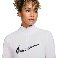 Nike camiseta técnica manga larga mujer W NK SWSH HBR HZ MID vista detalle