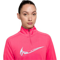 Nike camiseta técnica manga larga mujer W NK SWSH HBR HZ MID vista detalle