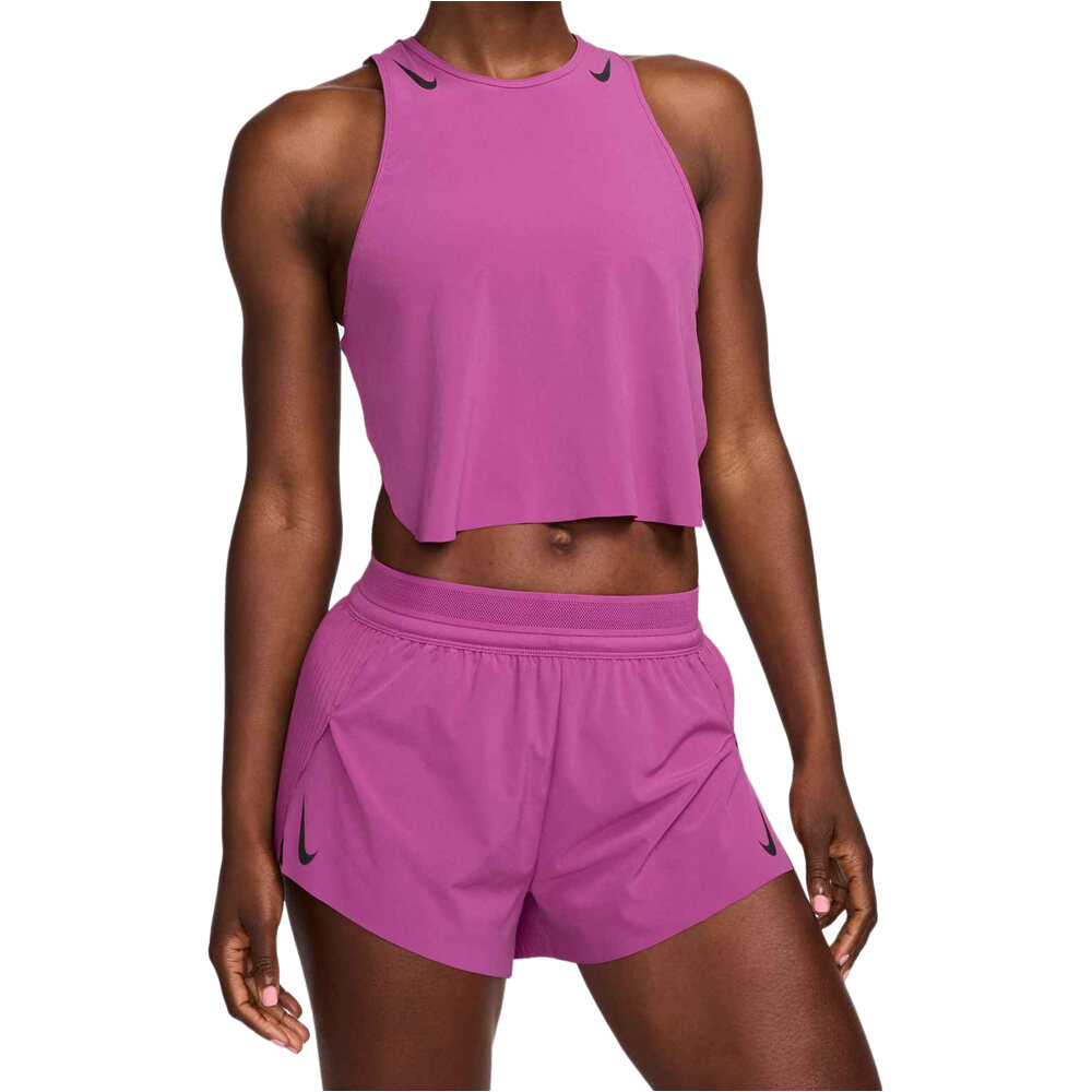 Nike camiseta técnica tirantes mujer W NK ARSWFT DFADV CROP TANK vista frontal