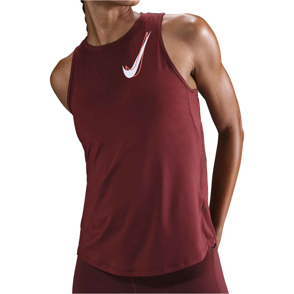 Nike camiseta técnica tirantes mujer W NK ONE SWSH HBR DF TANK vista frontal