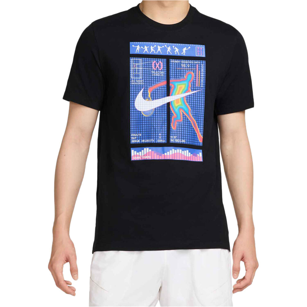 Nike camiseta tenis manga corta hombre M NKCT DF TEE OC vista frontal