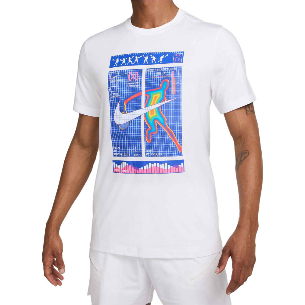 Nike camiseta tenis manga corta hombre M NKCT DF TEE OC vista frontal