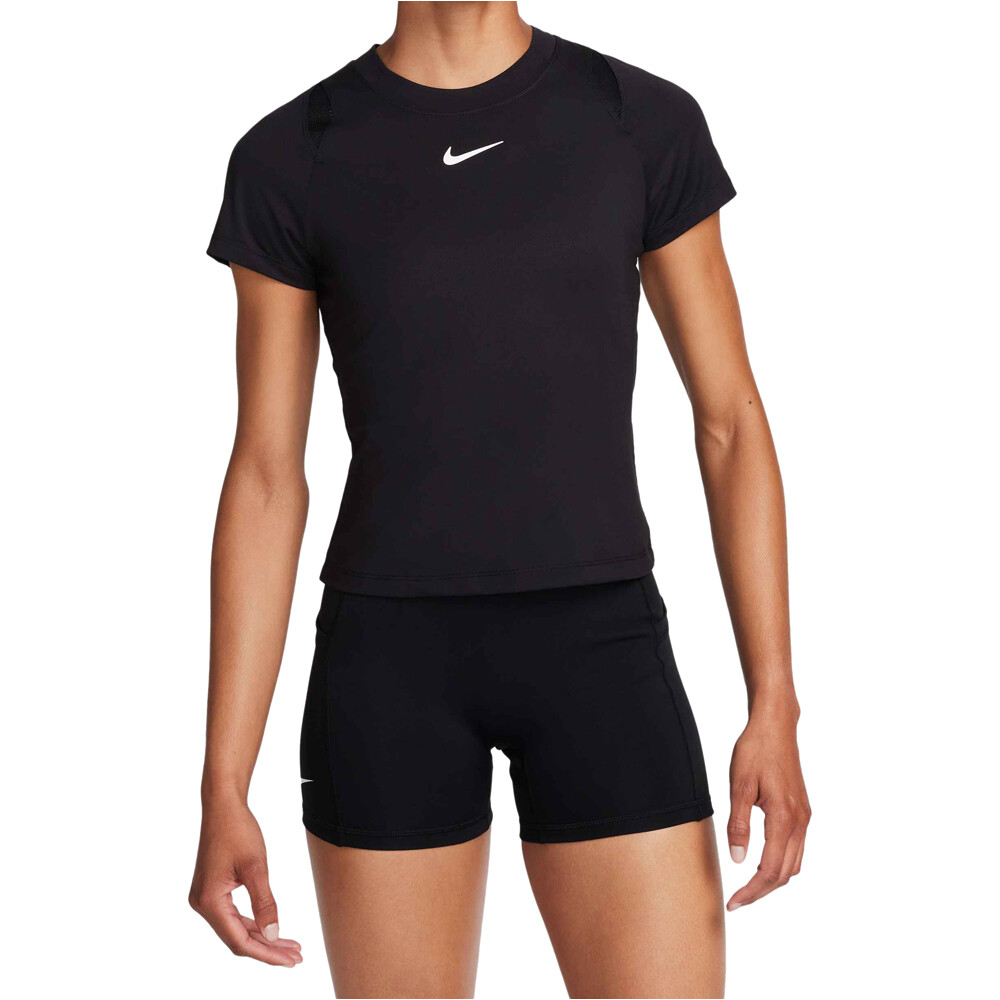 Nike camiseta tenis manga corta mujer W NKCT DF ADVTG SS TOP vista frontal