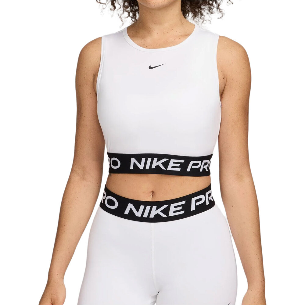 Nike camiseta tirantes fitness mujer NIKE PRO DF 365 CROP TANK vista frontal