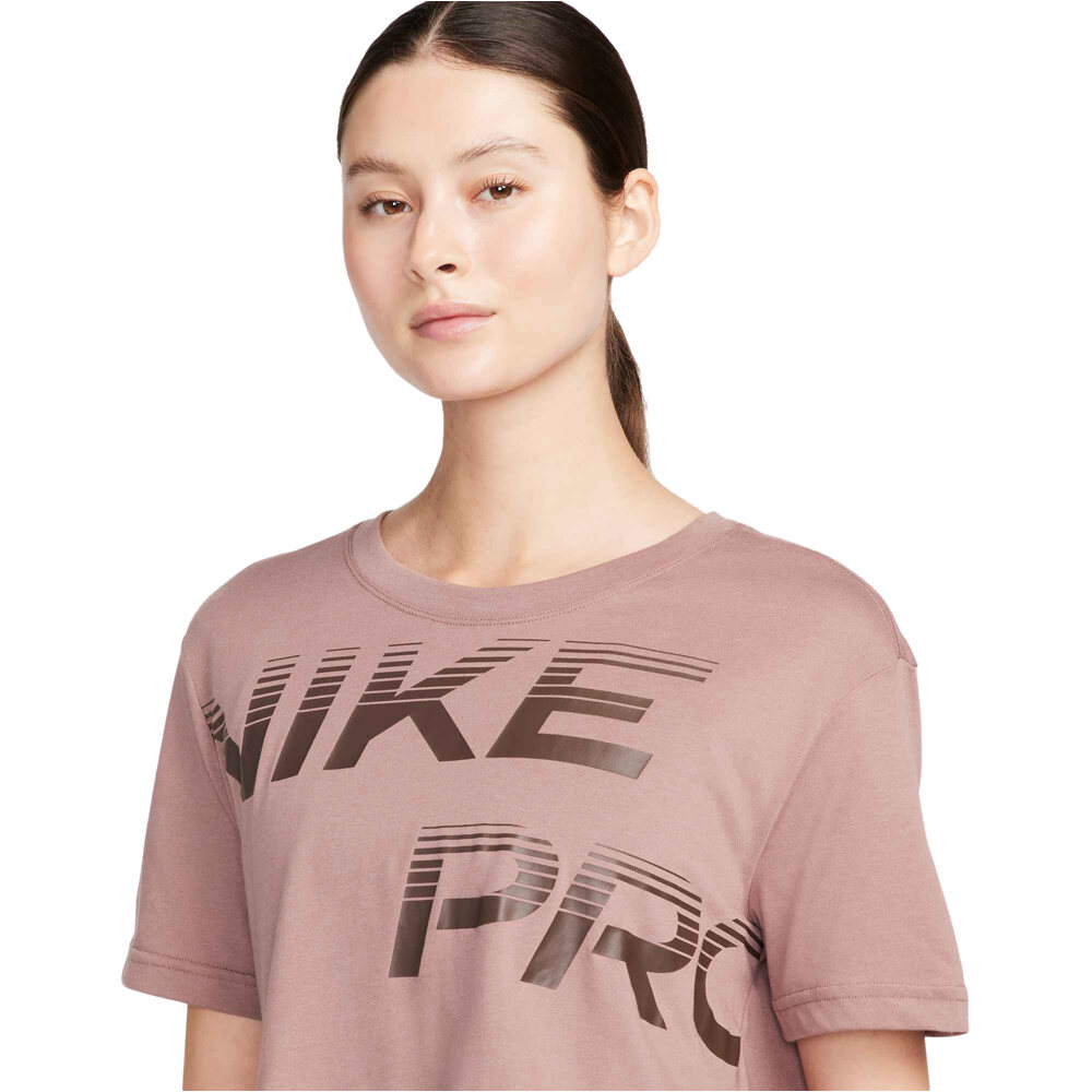 Nike camisetas fitness mujer W NK Pro GRX SS vista detalle