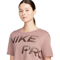 Nike camisetas fitness mujer W NK Pro GRX SS vista detalle