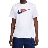 Nike camisetas fútbol manga corta PSG M NK SWOOSH TEE vista frontal