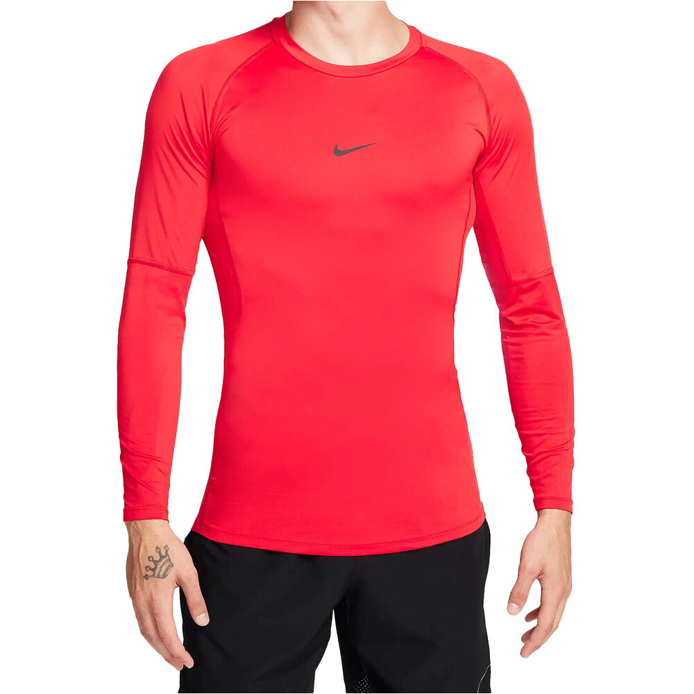 Nike camisetas fútbol manga larga M NP DF TIGHT TOP LS vista frontal