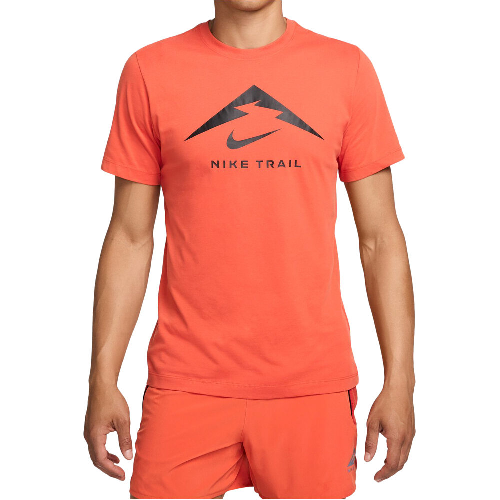 Nike camisetas trail running manga corta hombre M NK DF TEE TRAIL LOGO vista frontal