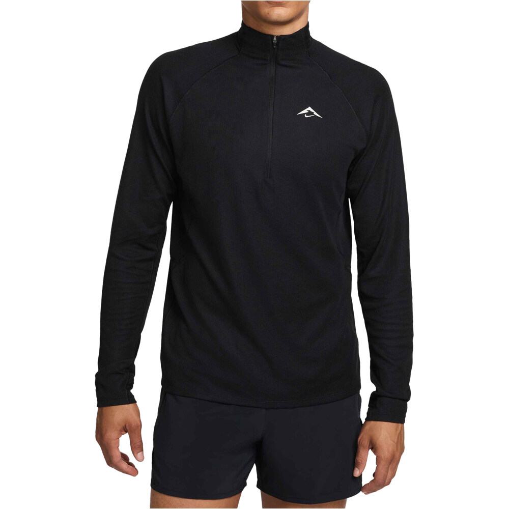 Nike camisetas trail running manga larga hombre M NK DF TRAIL MIDLAYER HZ vista frontal